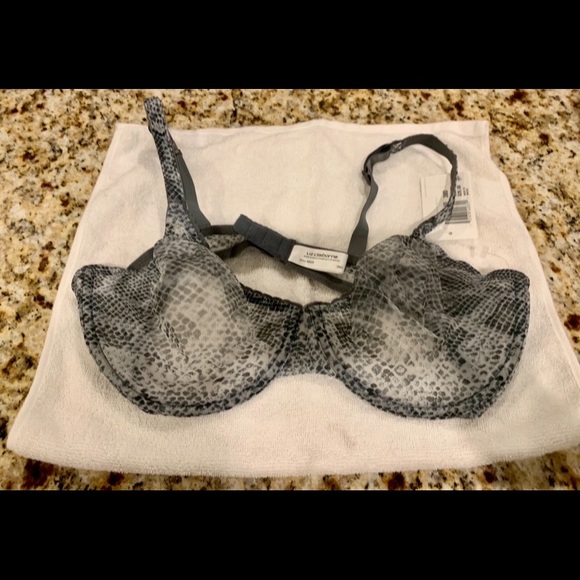 NWT Liz Claiborne bra Sz 38D never worn color  speckled gray/white pattern - Picture 1 of 3